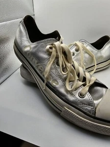 Converse Unisex All Star Century Project Metallic Silver Mens 9 Womens 11 - Picture 1 of 8