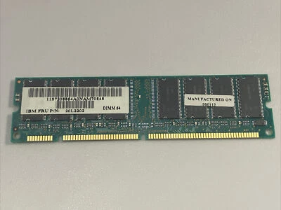 IBM 20L2202 64MB PC100 168 PIN DIMM MEMORY MODULE  MICRON - Image 1 of 4