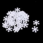 50 Pieces Cute Snowflake Delicate Embroidered Patches, Christmas Applique Cute