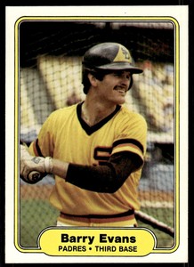1982 Fleer Barry Evans San Diego Padres #571