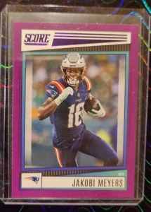 Jakobi Meyers 2022 Panini Score Purple Parallel SUPER CLEAN, PACK FRESH, HOF WR! - Picture 1 of 2