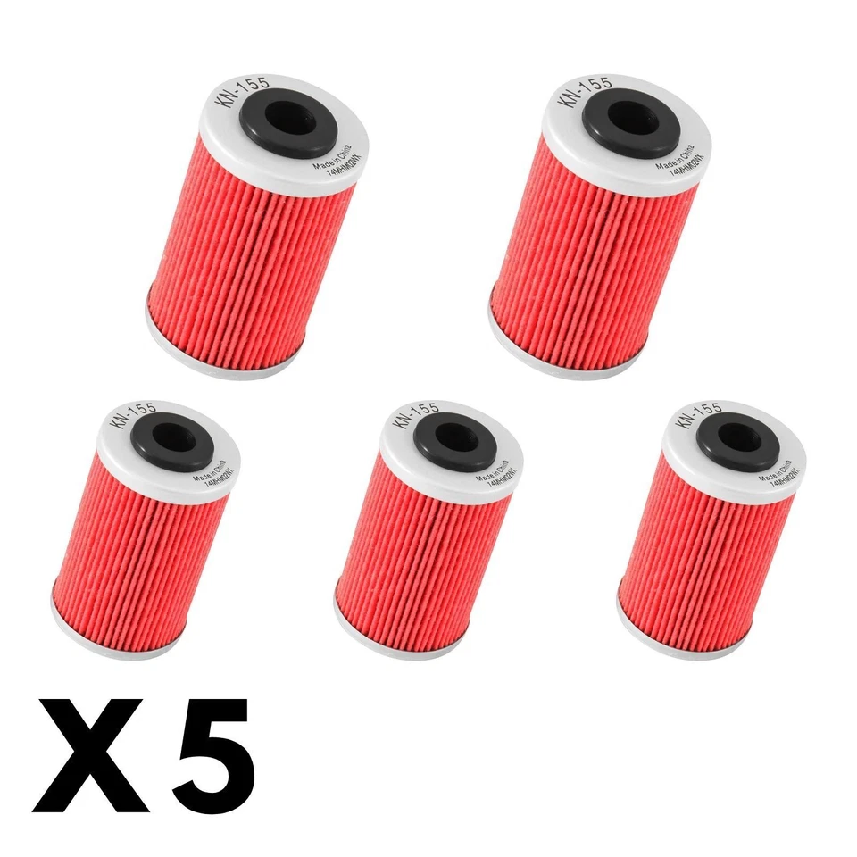 5 Pack K&N Oil Filter for KTM 400 SX 2000-2002 (KN155) - Imagem 1 de 1