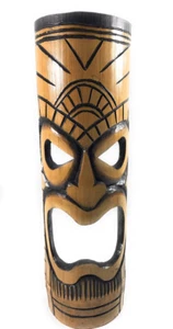 Warrior Chief bamboo Tiki Mask 20" | #dpt509750 - Picture 1 of 1