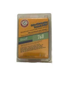 New Arm & Hammer Odor Eliminating Vacuum Filter fits Bissell 7 And 8. 62627 NIB - Picture 1 of 2