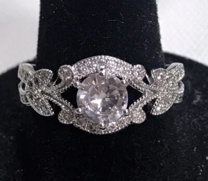 Antique / Vintage / Retro Style big women’s silver ring rings jewelry size 8 - Picture 1 of 3