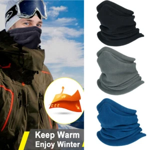 Winter Neck Warmer Gaiter Fleece Windproof Sports Half Face Mask for Men Women - Picture 1 of 42