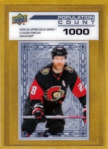 2023-24 Upper Deck Population Count 1000 #PC29 Claude Giroux - Ottawa Senators