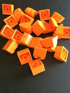 New Lego Bulk Lot Of 24 2x2 Orange Slopes Roof Tile 2X2/45° Bricks Blocks - Picture 1 of 2
