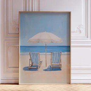 Coastal Ocean Beach Wall Art Print - Picture 1 of 6