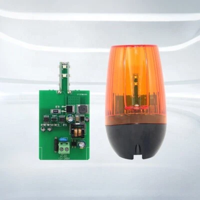 Warning Flashing Led Light for Garage Door Gate Openers 12-265V AC/DC - Image 1 of 4