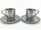 Breville Cafe Roma Stainless Steel Espresso 2 Cups & 2 Saucers