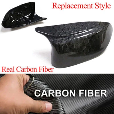 Tapa de cubierta de espejo de fibra de carbono de panal reemplazo para Infiniti Q50 Q60 Q70 14-22 Foto 1 de 4