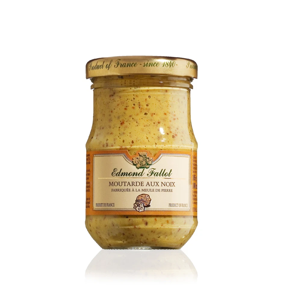 Edmond Fallot Moutarde aux Noix Dijonsenf mit Walnüssen aromatisiert 105g - Bild 1 von 1