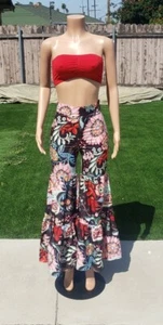 Womens Black Floral Multicolored Pant - Picture 1 of 13