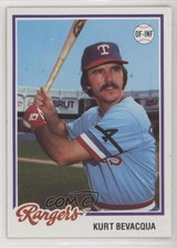 1978 Topps Burger King Restaurant Texas Rangers Kurt Bevacqua #16