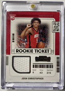 Boleto de novato Panini Contenders 2021-22 Josh Christopher novato Houston Rockets - Imagen 1 de 2
