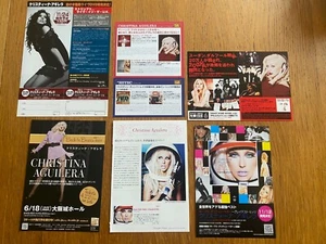 Christina Aguilera JAPÓN Flyer x6 Volver a lo básico DESPOJADO EN VIVO REINO UNIDO cada vez mejor - Imagen 1 de 7