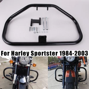 Barra de choque negra para Harley Sportster 883 1200 Motor Highway Guard 1984-2003 - Imagen 1 de 12