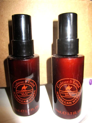Crabtree & Evelyn Moroccan Myrrh After Shave Balm 1.7 oz x 2 bottles  = 3.4 ozs. - Image 1 of 4
