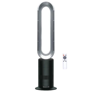 Starke Electric Tower Heater Bladeless Hot Cool Fan Remote Nickel Black Pedestal - Picture 1 of 5