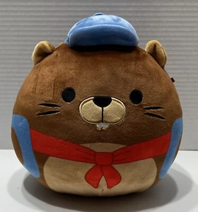 Squishmallow Chip der Biber Back To School 8 Zoll Plüschhut Rucksack Kellytoy - Bild 1 von 8