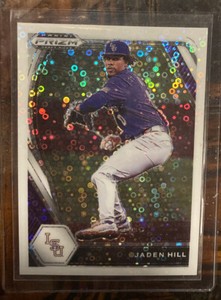 2021 panini prizm draft picks baseball Jaden Hill Prizm #’d 24/50 LSU Tigers 🔥