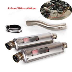 For Ducati Monster 797 Scrambler 800 821 Mid Link Pipe 51mm Muffler Exhaust Tips - Picture 1 of 12