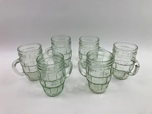 6 leere Alstertor Düsseldorf Senfgläser Becher Saftgläser Fassform - Bild 1 von 9