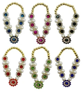 Small Jarkan Mala for God Idol Murti Garland Haar, Figurines, 7 cm (Pack of 6) - Picture 1 of 4