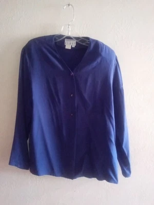 Vtg,Kenar,Ann Tjian,Silk, Button Down, Small, Whimsy Goth, China - Image 1 of 4