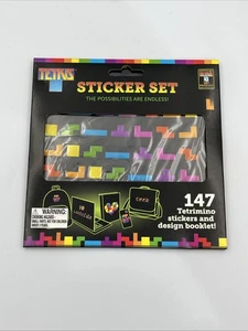 Tetris Sticker Set 147 Stickers Retro 80s Video Game Collectibles 80's Party Set - Picture 1 of 2
