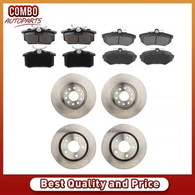 Rotores de freno delanteros y traseros pastillas de freno para Audi A6 Quattro 2000 2001 2002 2003 Foto 1 de 4