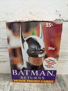 1992 Topps Batman Returns Movie Photo Cards Wax Box 34 Factory Sealed Packs - Picture 1 of 2