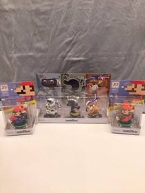 Super Smash Bros. Retro AMIIBO R.O.B., Mr. Game Watch Duck Hunt, 2 MARIO CLASSIC
