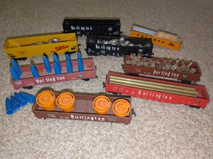 Vintage Athearn? Southern HO Scale Lot 8 Bulkhead Flat Gondola Cars with Loads - Picture 1 of 3