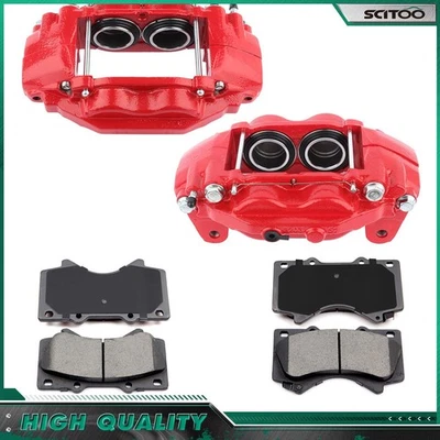 Conjunto de pastillas de freno delanteras de cerámica para Toyota Sequoia Tundra 2008-2018 Foto 1 de 4