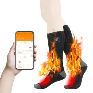 Winter Heated Socks App Control Thermal Socks Electric Heating Ski Socks - Picture 1 of 14