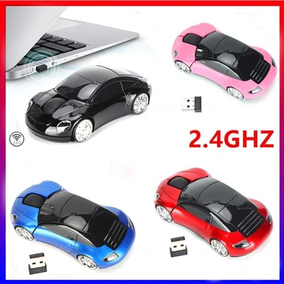 Neu  Wireless USB Funkmaus Kabellos Laptop PC Computer Maus Mouse Auto 2.4GHZ - Bild 1 von 4