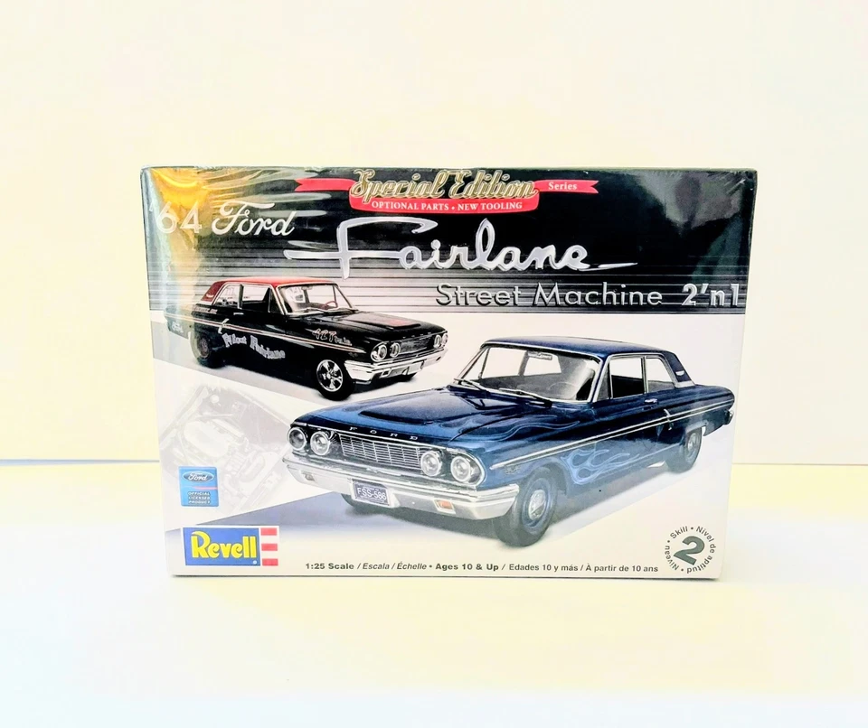 Factory Sealed Revell ’64 Ford Fairlane Model Kit 2’n1 Collectible Discontinued! - Image 1 of 4