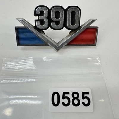 Insignia emblema vintage 1968-1969 AMC AMX Javelin "390" 3602428 OEM American Motors Foto 1 de 4