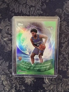 JASE RICHARDSON 2025-26 Topps Green Foil No Limit Insert Rookie Card 71/99 - Picture 1 of 2