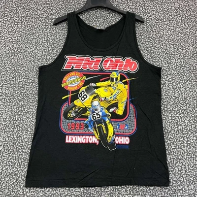 Camisa camel vintage Mid Ohio grande Fruit of the Loom sin mangas stock muerto nueva Foto 1 de 4