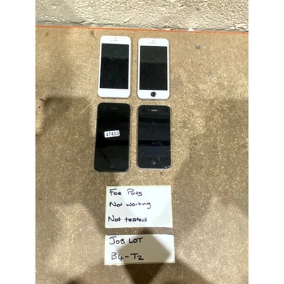 Lot of 4 Apple iPhone A1429, A1457, A1387 iOS Smartphone Multicolour - For Parts - Image 1 of 4