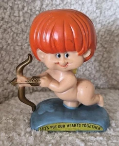 Vintage 1971 Wallace Berrie Cupid Figurine – “Let’s Put Our Hearts Together”  - Picture 1 of 5