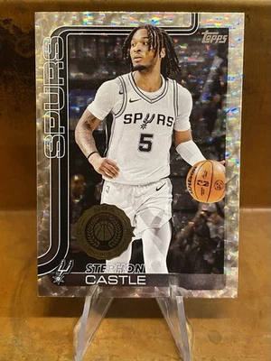 2025-26 Topps Stephon Castle Silver Crackleboard Foil Big Box Exclusive #197 - Image 1 of 2