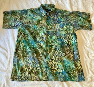 Pete Huntington Bali Hand-crafted Men’s Casual Shirt. Size Medium 100% Cotton. - Image 1 of 4