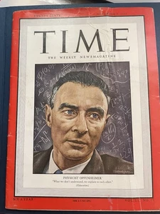 Time Magazine November 8 1948 Vol 52 No. 19 Robert Oppenheimer No Label - Picture 1 of 4