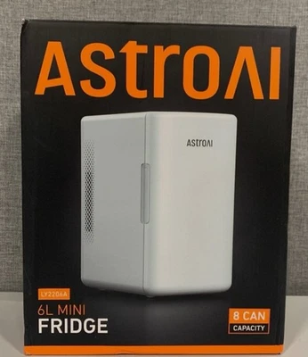 Compact AstroAI Mini Fridge 4L Mini 6 Can Capacity - Image 1 of 4