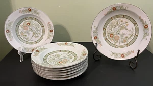 8 Mikasa Kabuki Silver Rimmed Bowls-7 Soup/Pasta/Salad w/a 9" Serving Bowl MINT - Picture 1 of 13
