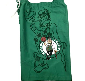 Official NBA BOSTON CELTICS Mesh Drawstring Light Poly Shorts Boys 18 Men Green - Picture 1 of 6